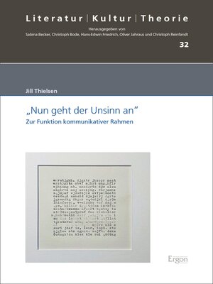 cover image of "Nun geht der Unsinn an"